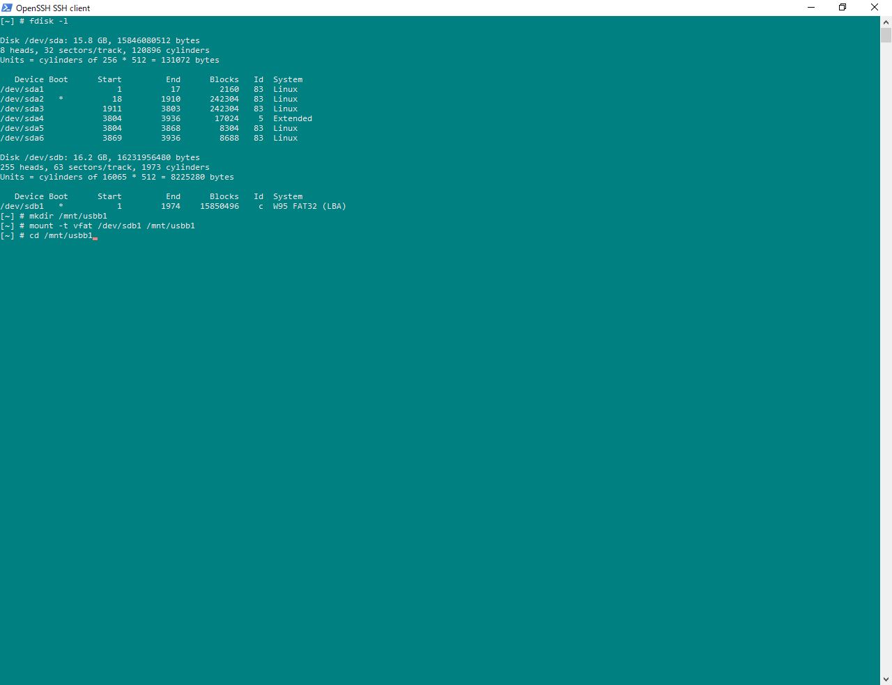 Change current directory