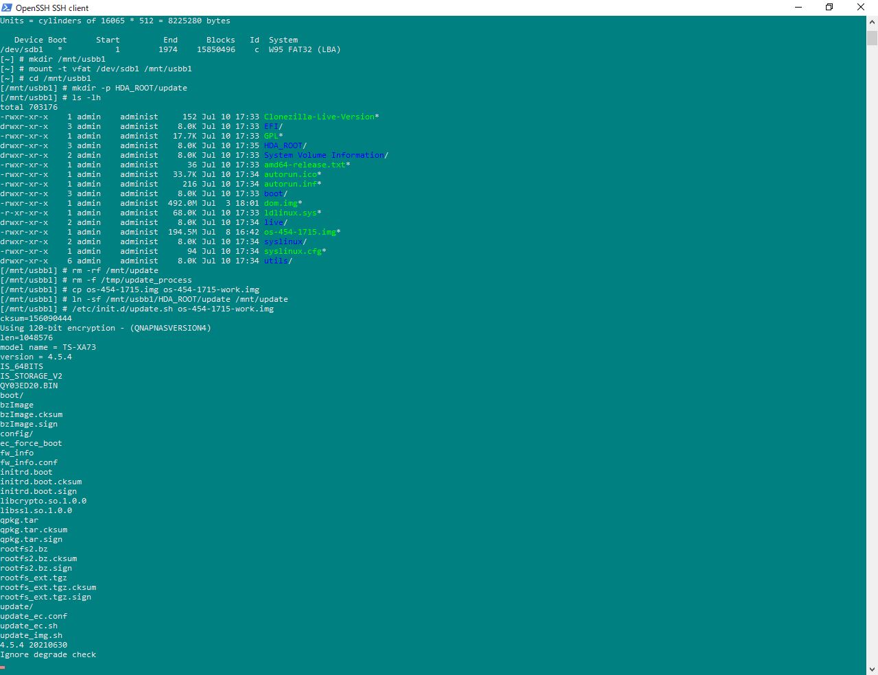 Update started