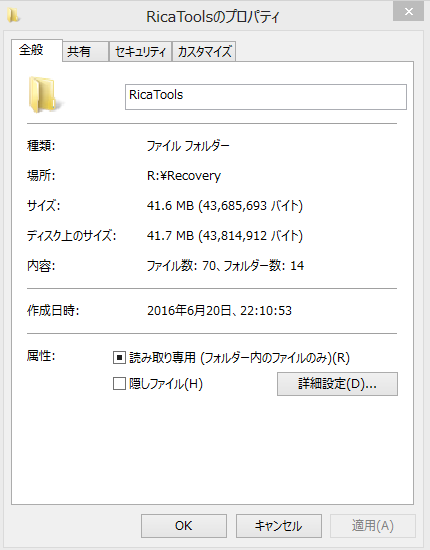 recovered PC's RicaTools