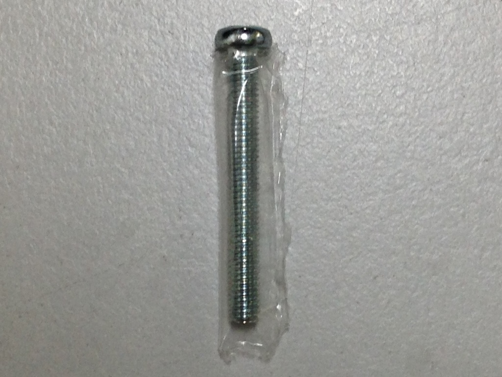 Wrapped-screw in a plastic bag