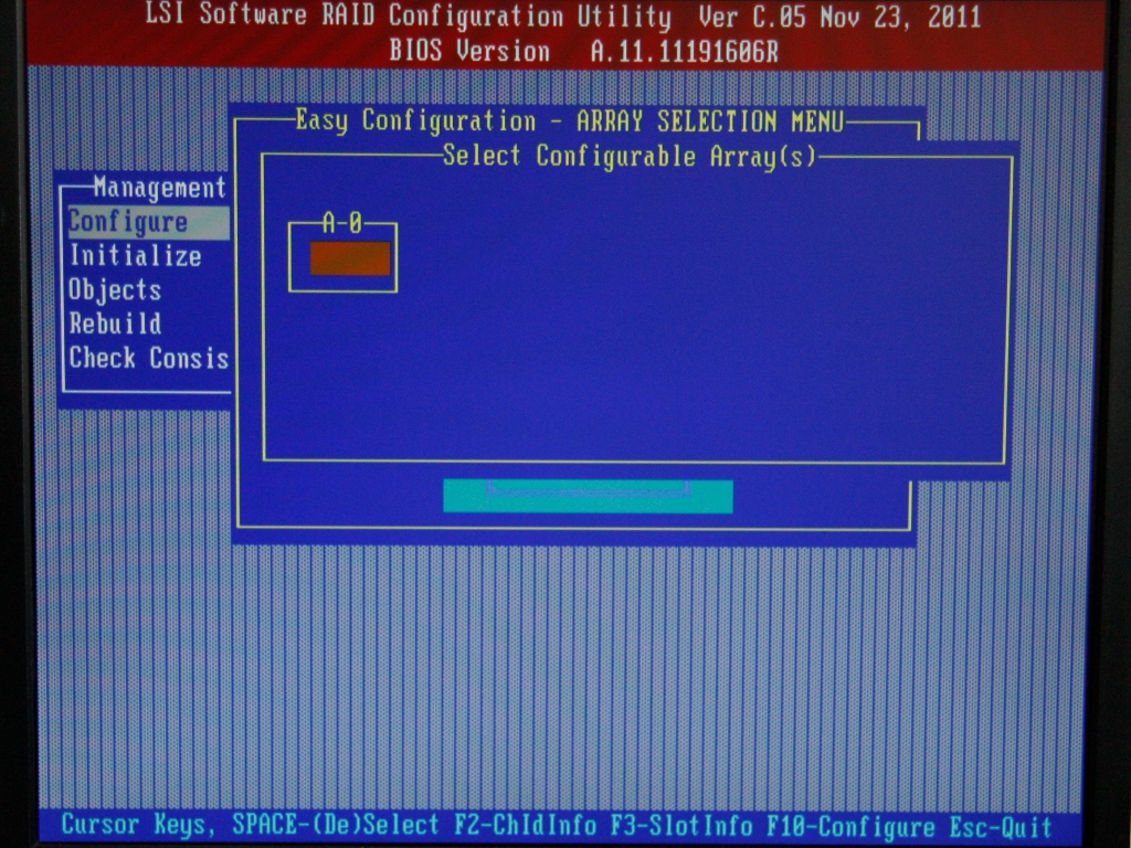 Select Configurable Array(s)