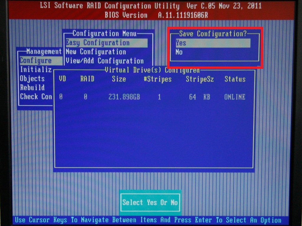 Save Configuration?