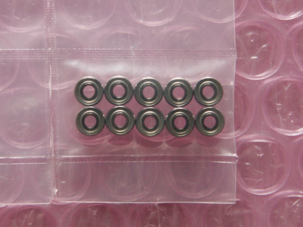 Ten ball bearings