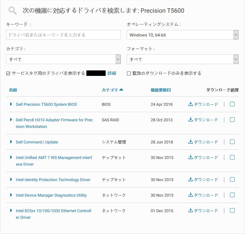 DELL Precision T5600 Drivers List