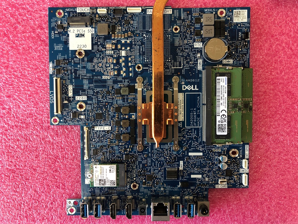 Dell 27 All-in-One (AIO) EC27250 マザーボード 0TGFYX 表面