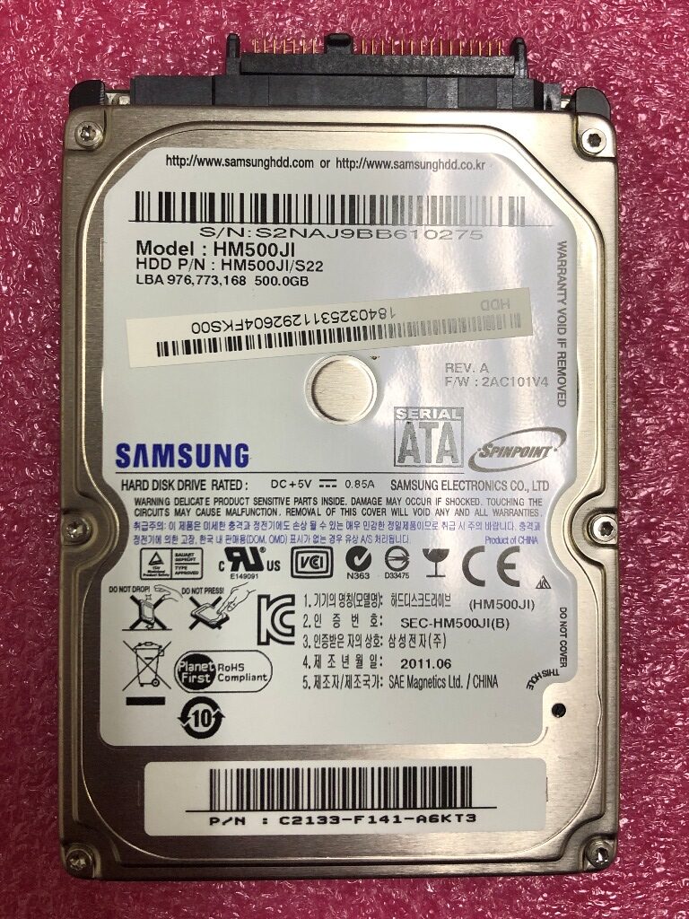 SONY VAIO VPCYB29KJ HDD SAMSUNG HM500JI