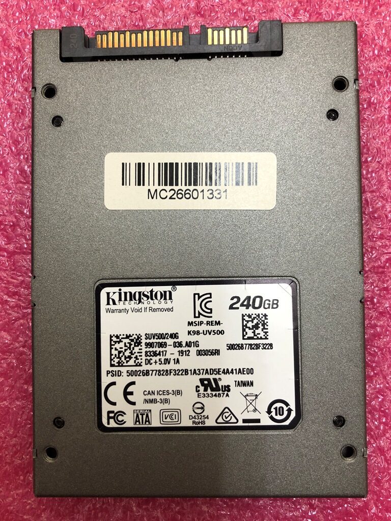 元SSD Kigston SUV500/240G