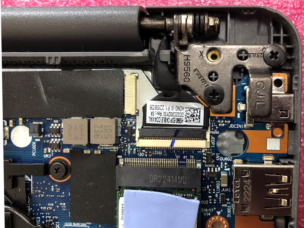 Lenovo IdeaPad 3 15ITL6 内部画像 DCジャック周辺