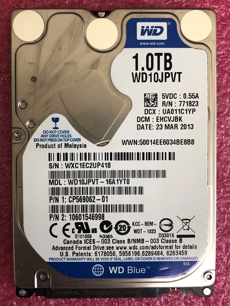 FUJITSU LIFEBOOK AH77/K FMVA77KB HDD Western Digital WD10JPVT