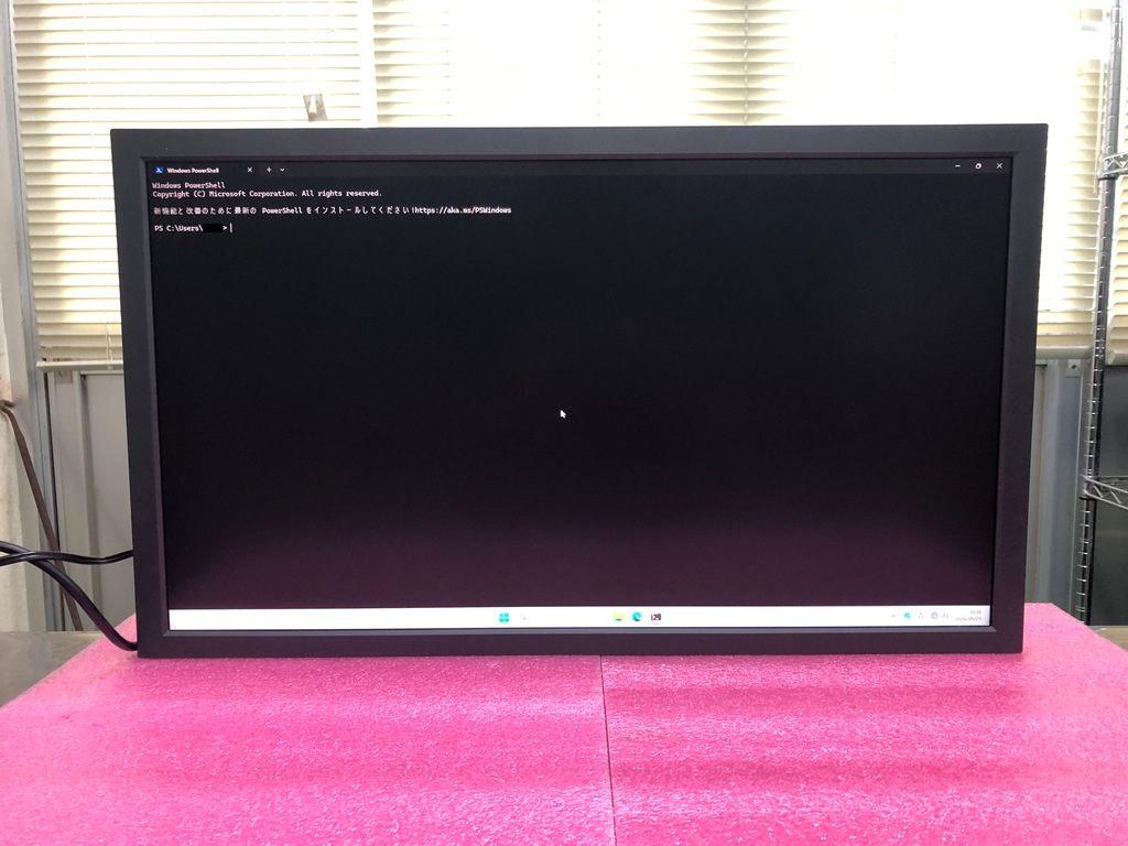 BenQ ゲーミングモニタ ZOWIE XL2586X-B 液晶パネル交換修理後最終動作確認 2